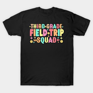 Teacher Students Third 3rd Grade Field Trip Squad Matching T-Shirt